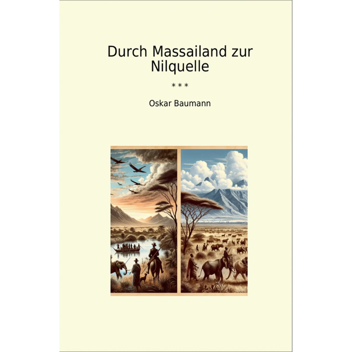 Book cover Durch Massailand zur Nilquelle