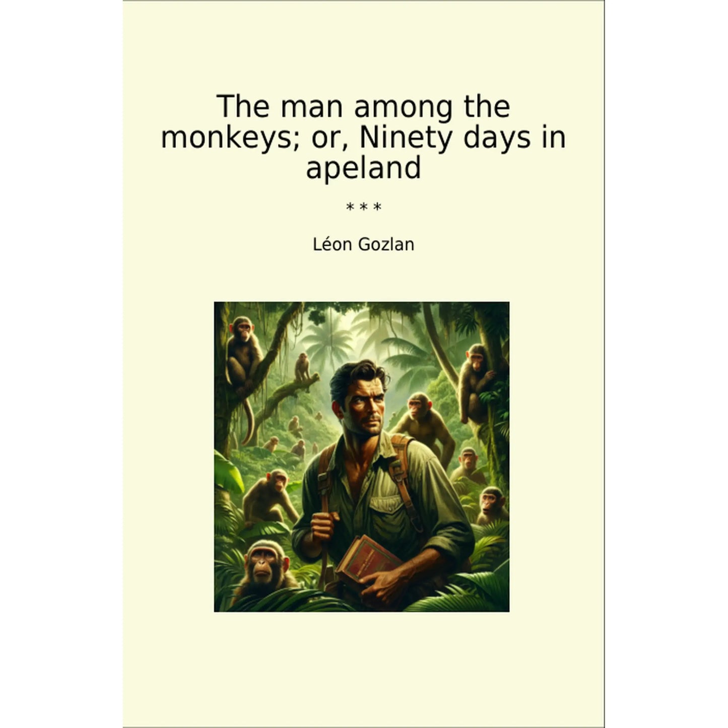 Book cover The man among the monkeys; or, Ninety days in apeland