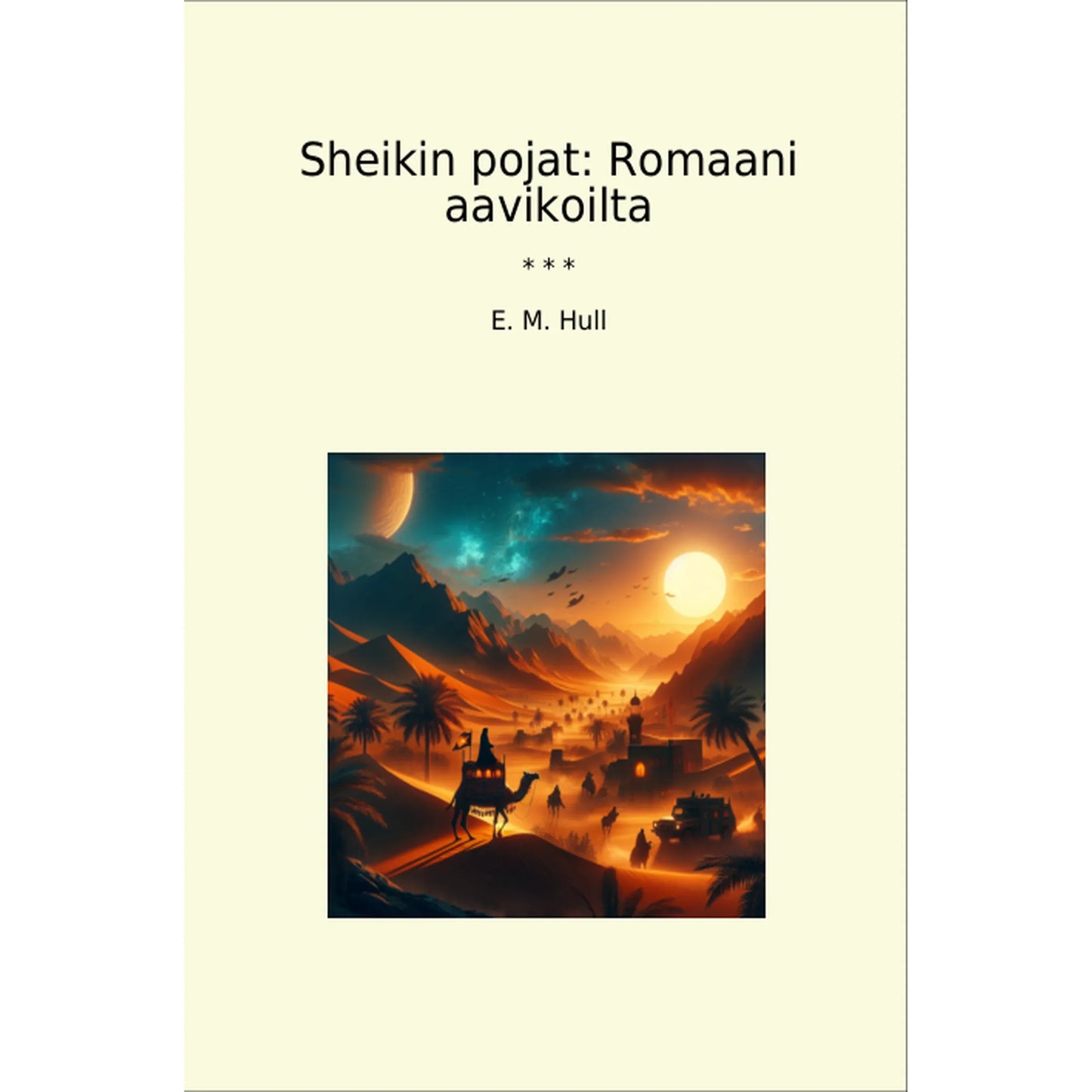 Book cover Sheikin pojat: Romaani aavikoilta