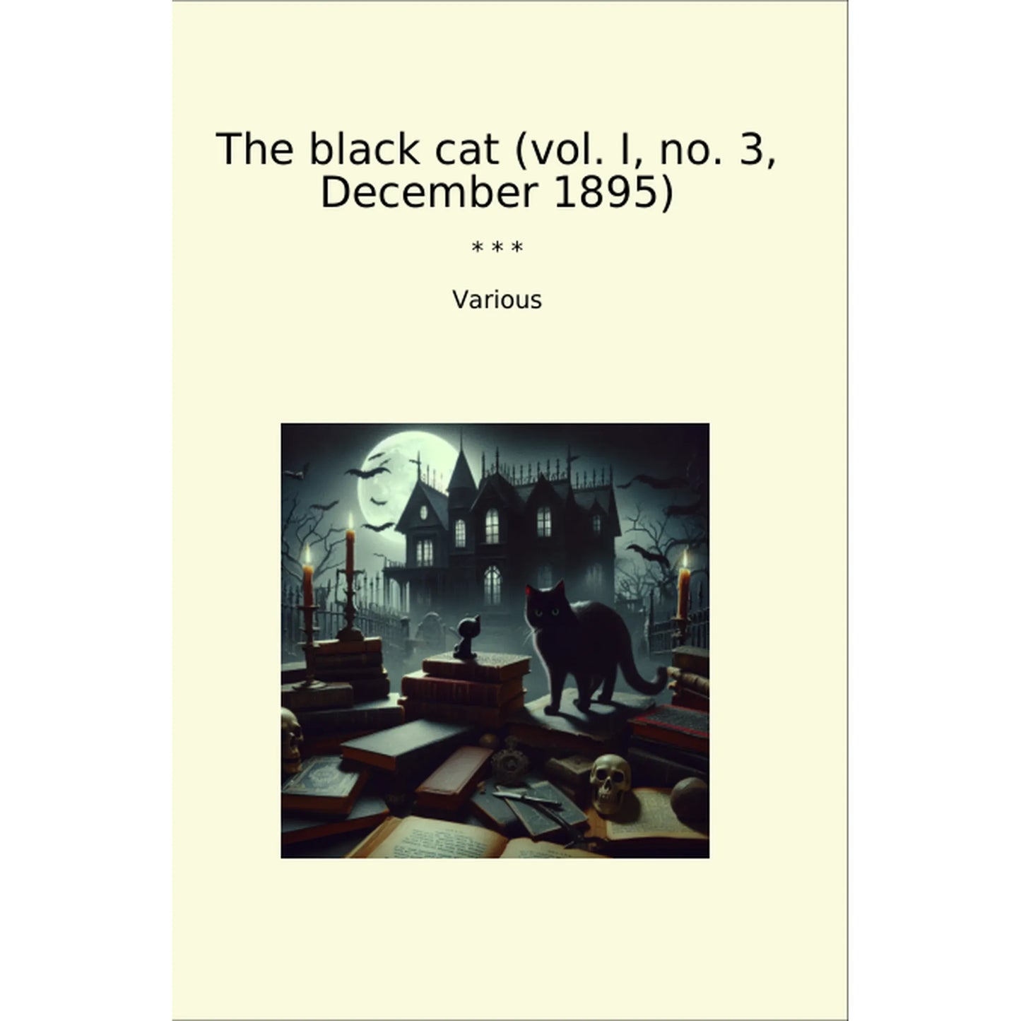 Book cover The black cat (vol. I, no. 3, December 1895)