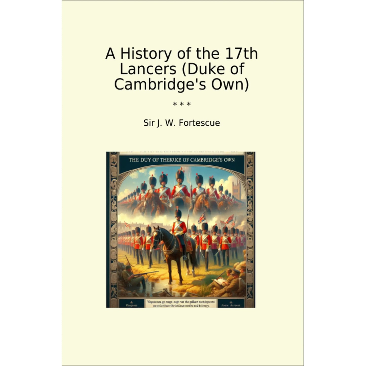 Book cover A History of the 17th Lancers (Duke of Cambridge's Own)