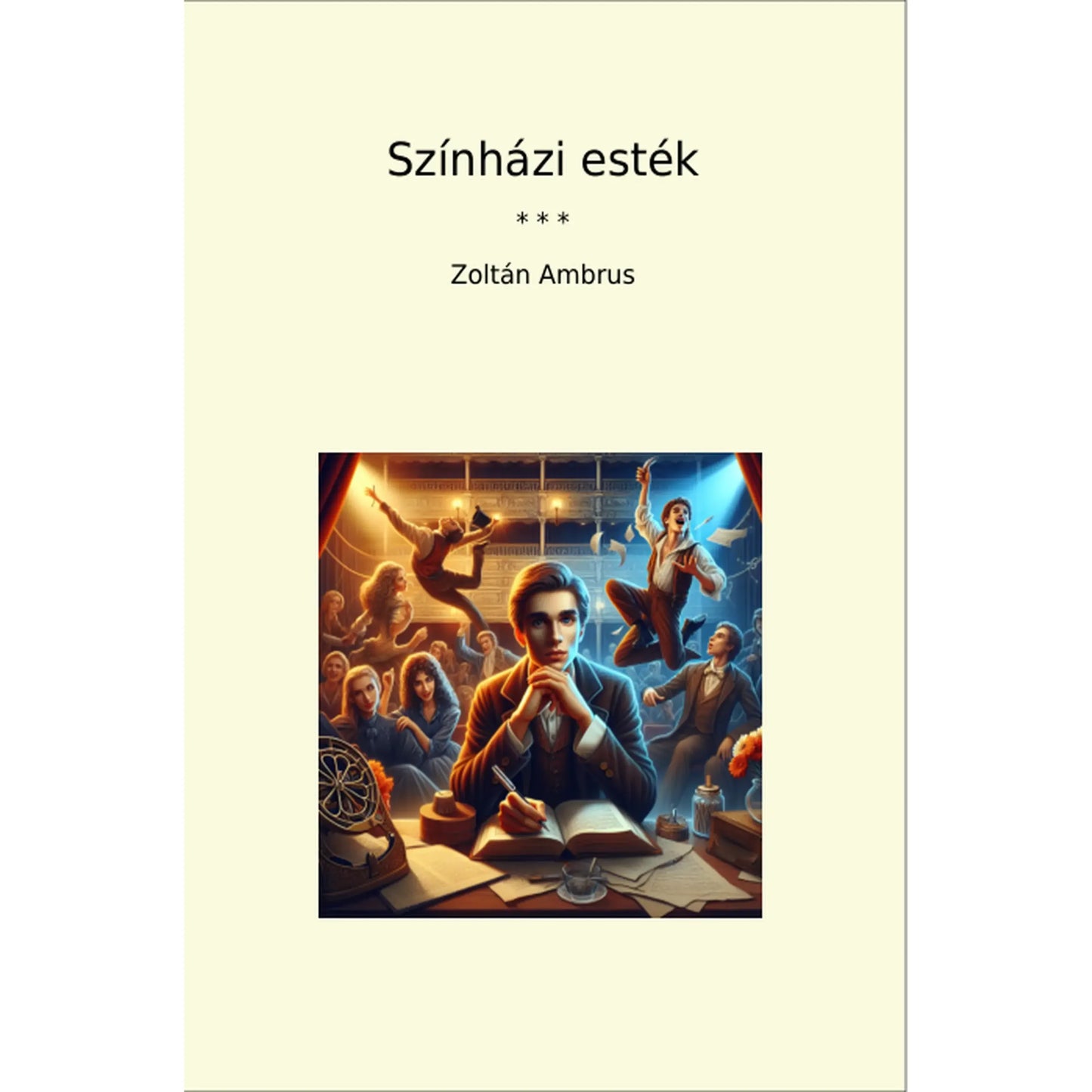 Book cover Színházi esték