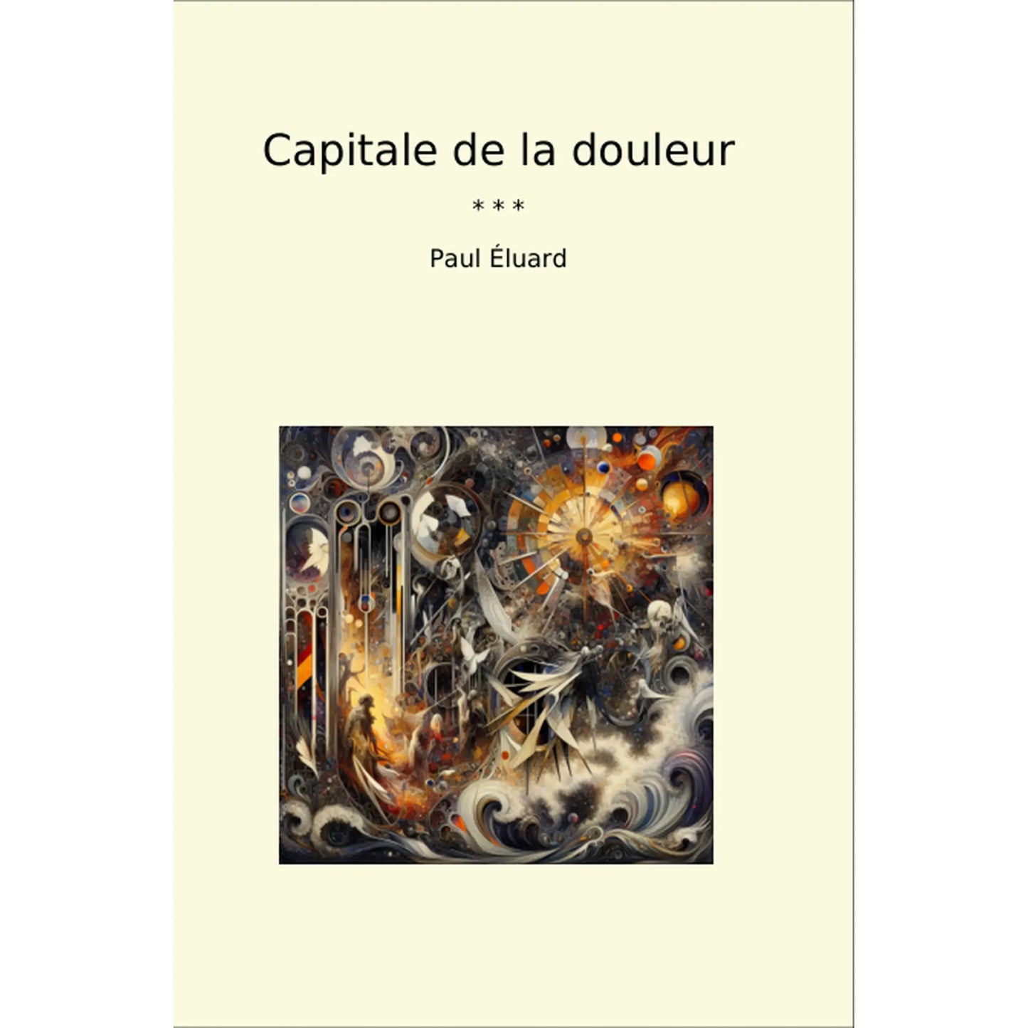 Book cover Capitale de la douleur
