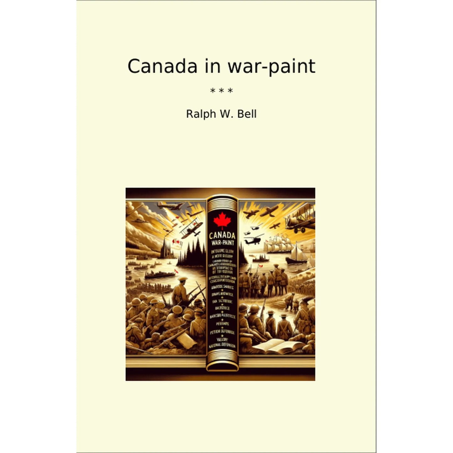 Book cover Canada in war-paint