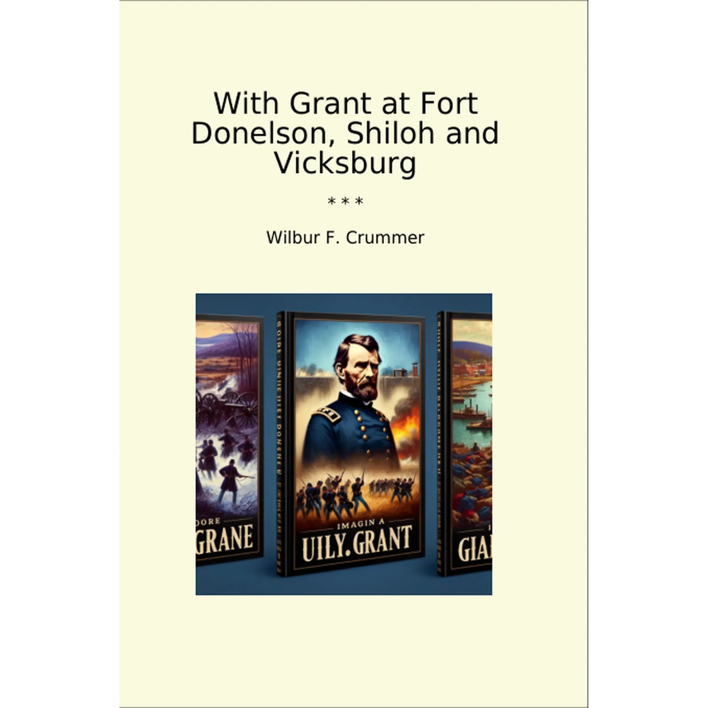 Book cover With Grant at Fort Donelson, Shiloh and Vicksburg
