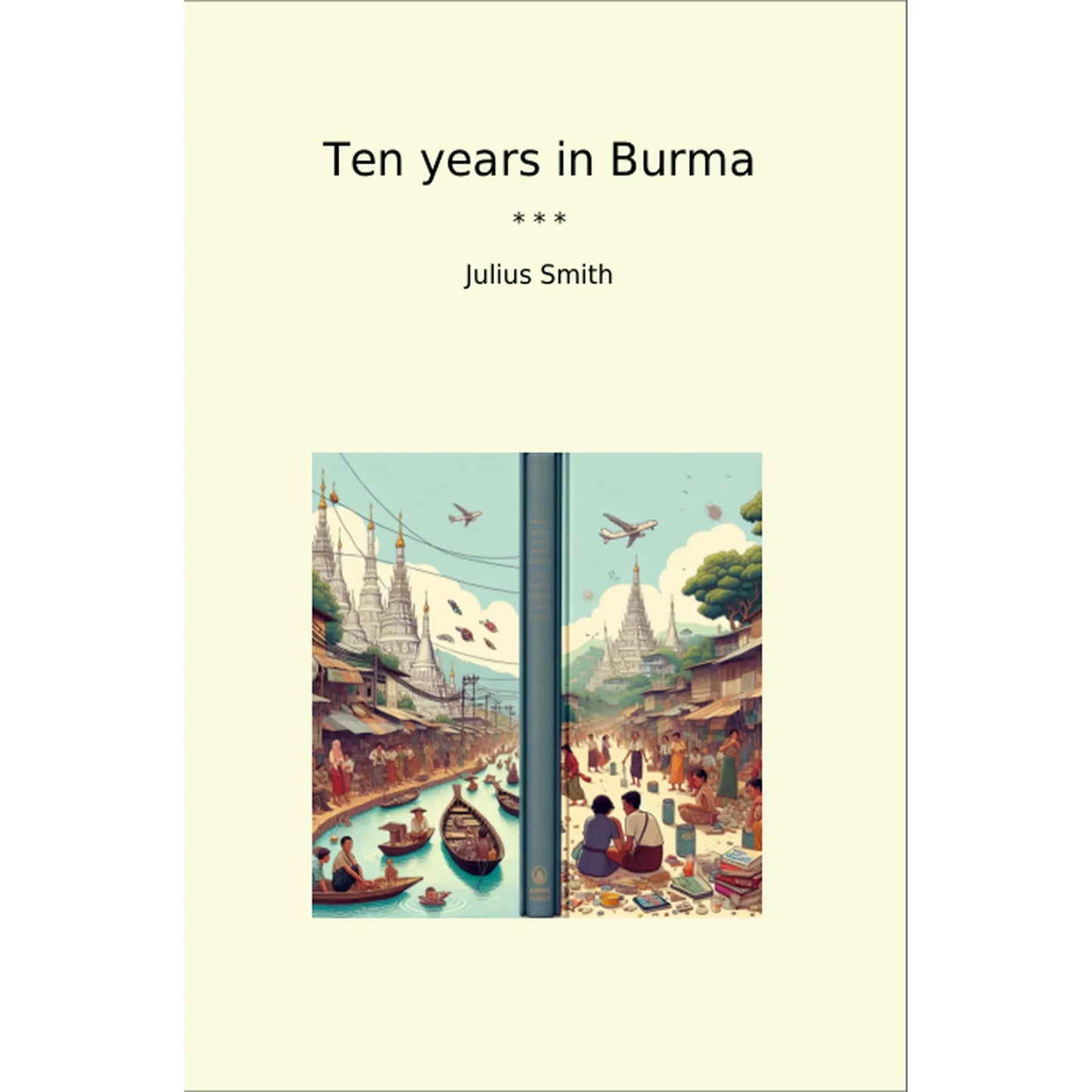 Book cover Ten years in Burma