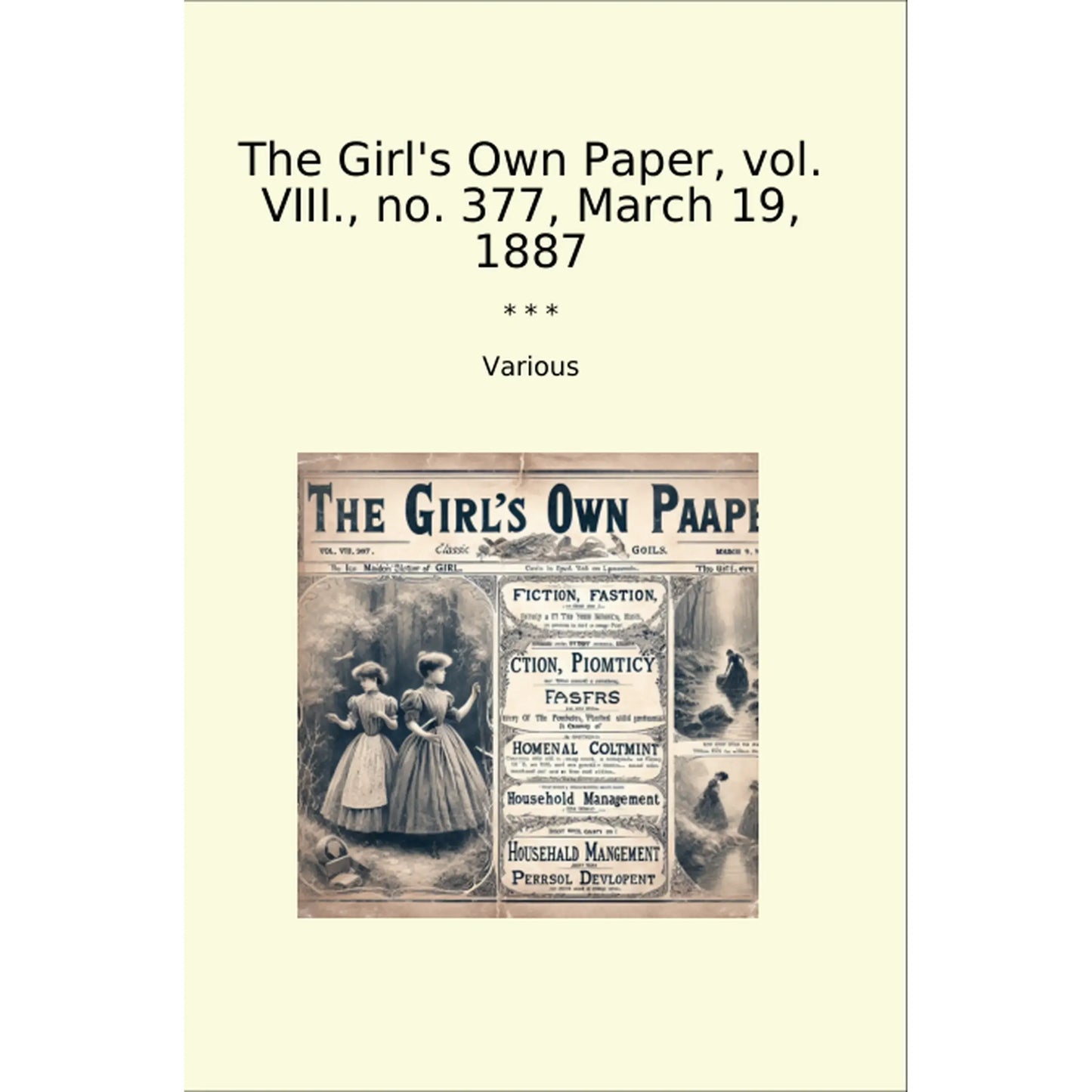 Book cover The Girl's Own Paper, vol. VIII., no. 377, March 19, 1887