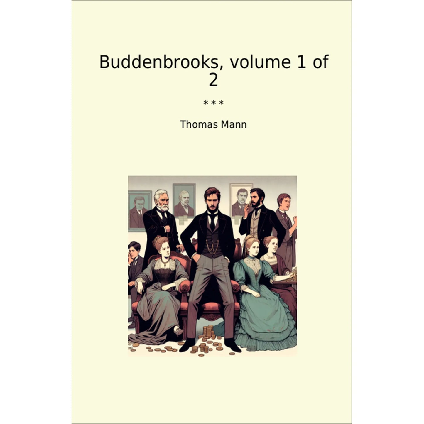 Book cover Buddenbrooks, volume 1 of 2