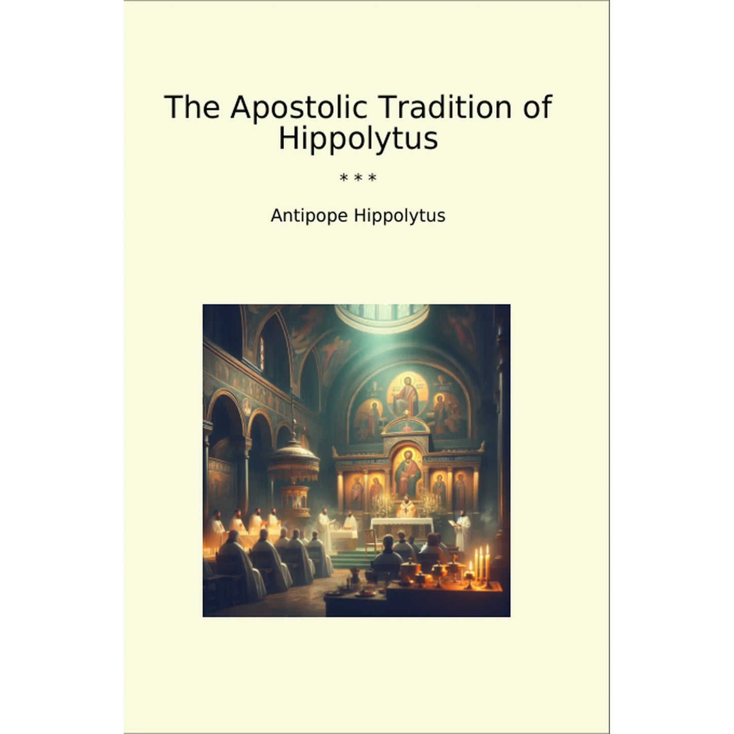 Book cover The Apostolic Tradition of Hippolytus