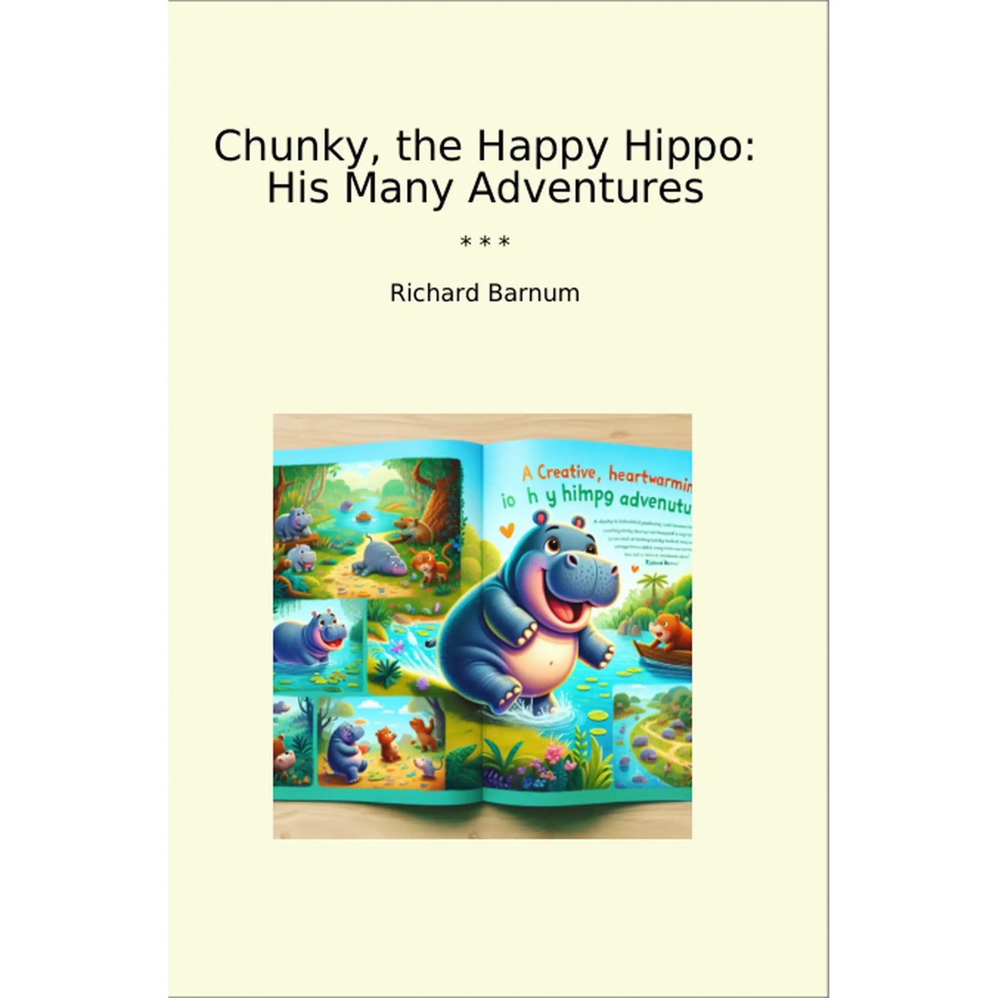 Book cover Chunky, the Happy Hippo: His Many Adventures