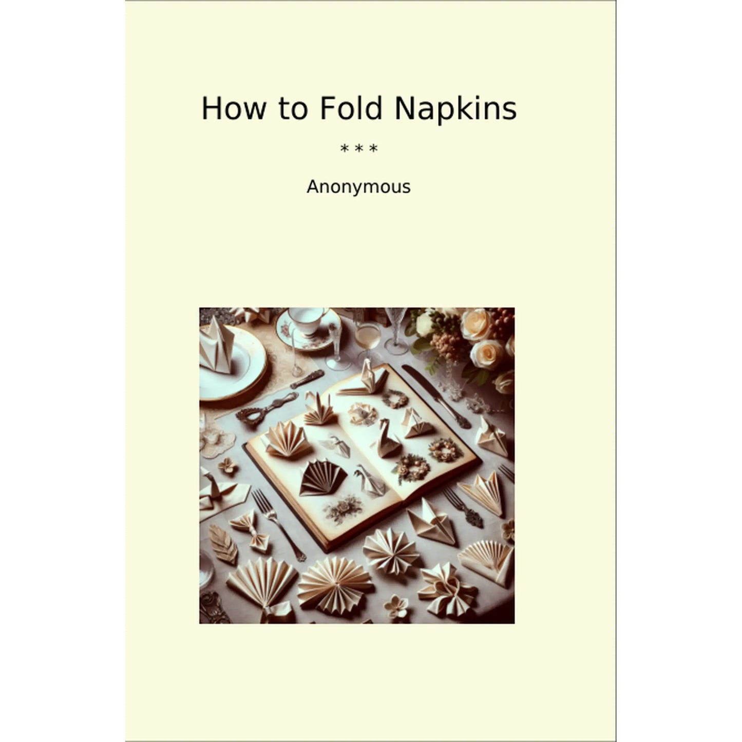 Book cover How to Fold Napkins