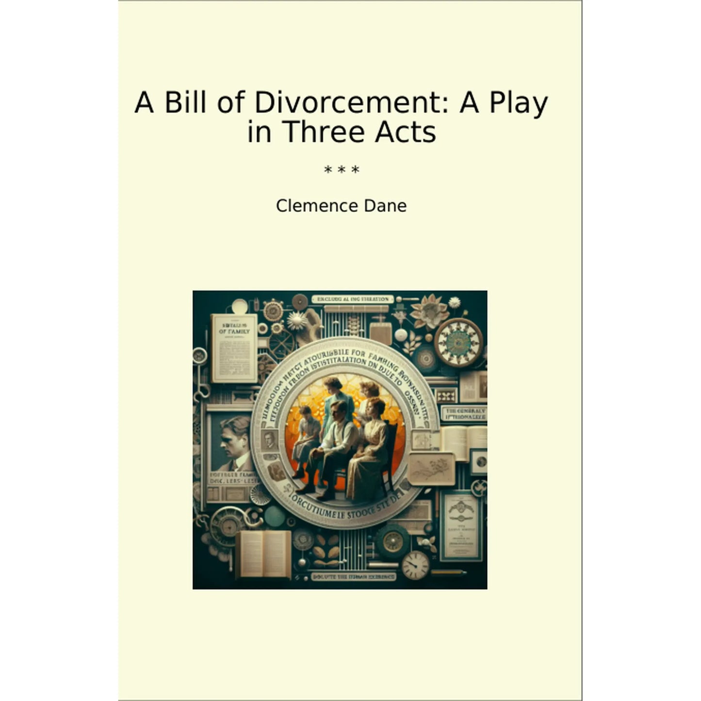Book cover A Bill of Divorcement: A Play in Three Acts