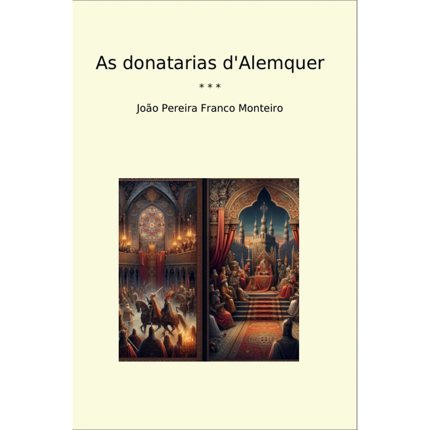 Book cover As donatarias d'Alemquer