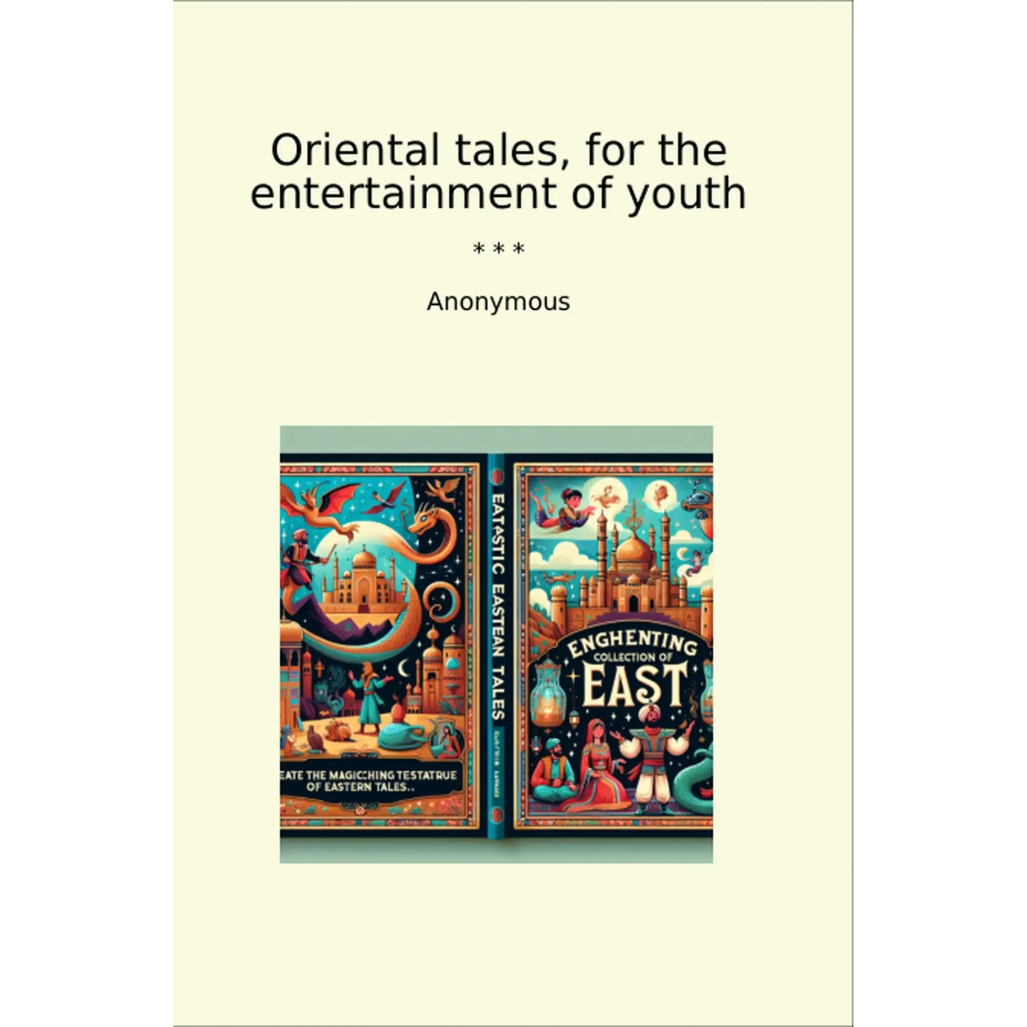 Book cover Oriental tales, for the entertainment of youth