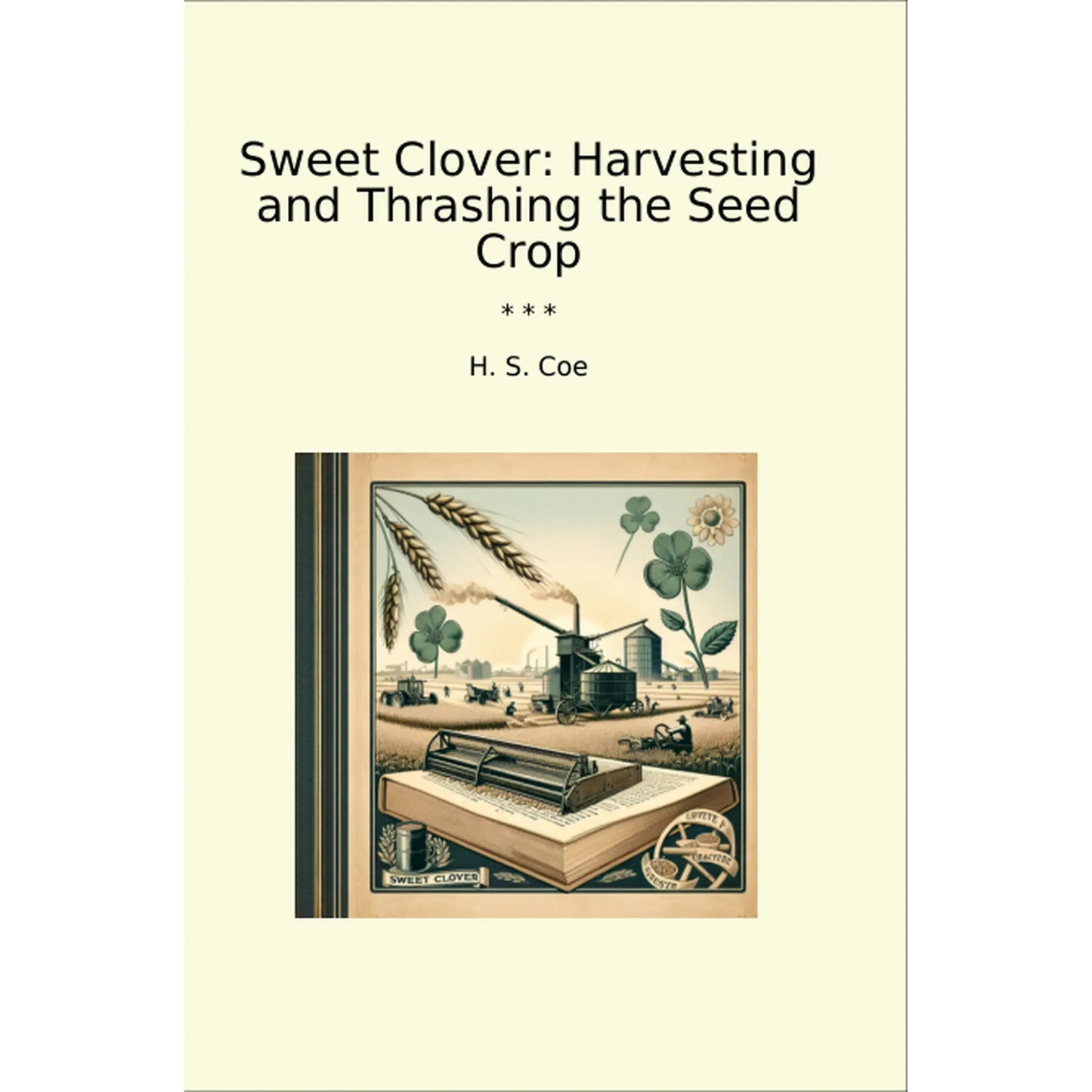 Book cover Sweet Clover: Harvesting and Thrashing the Seed Crop