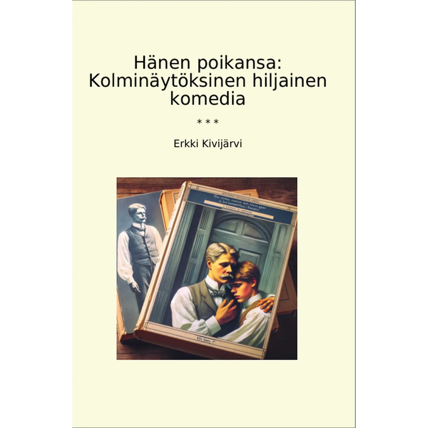 Book cover Hänen poikansa: Kolminäytöksinen hiljainen komedia