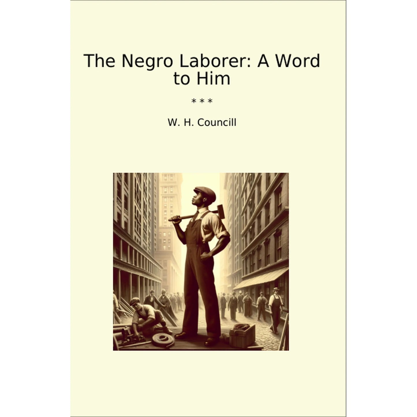 Book cover The Negro Laborer: A Word to Him
