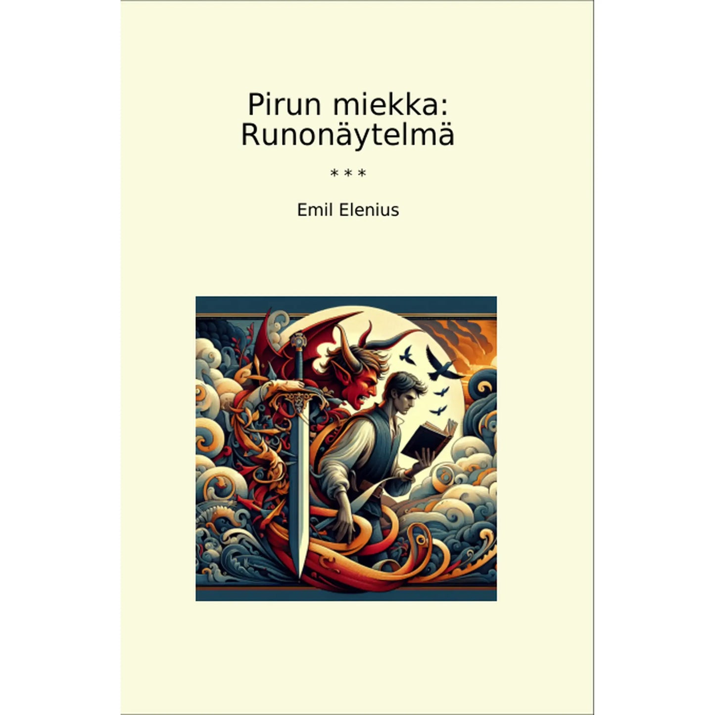 Book cover Pirun miekka: Runonäytelmä