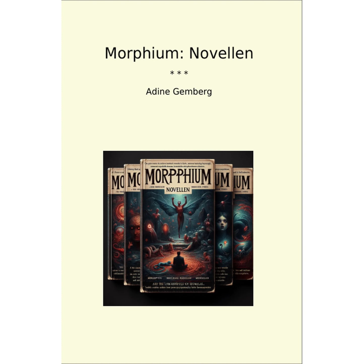 Book cover Morphium: Novellen