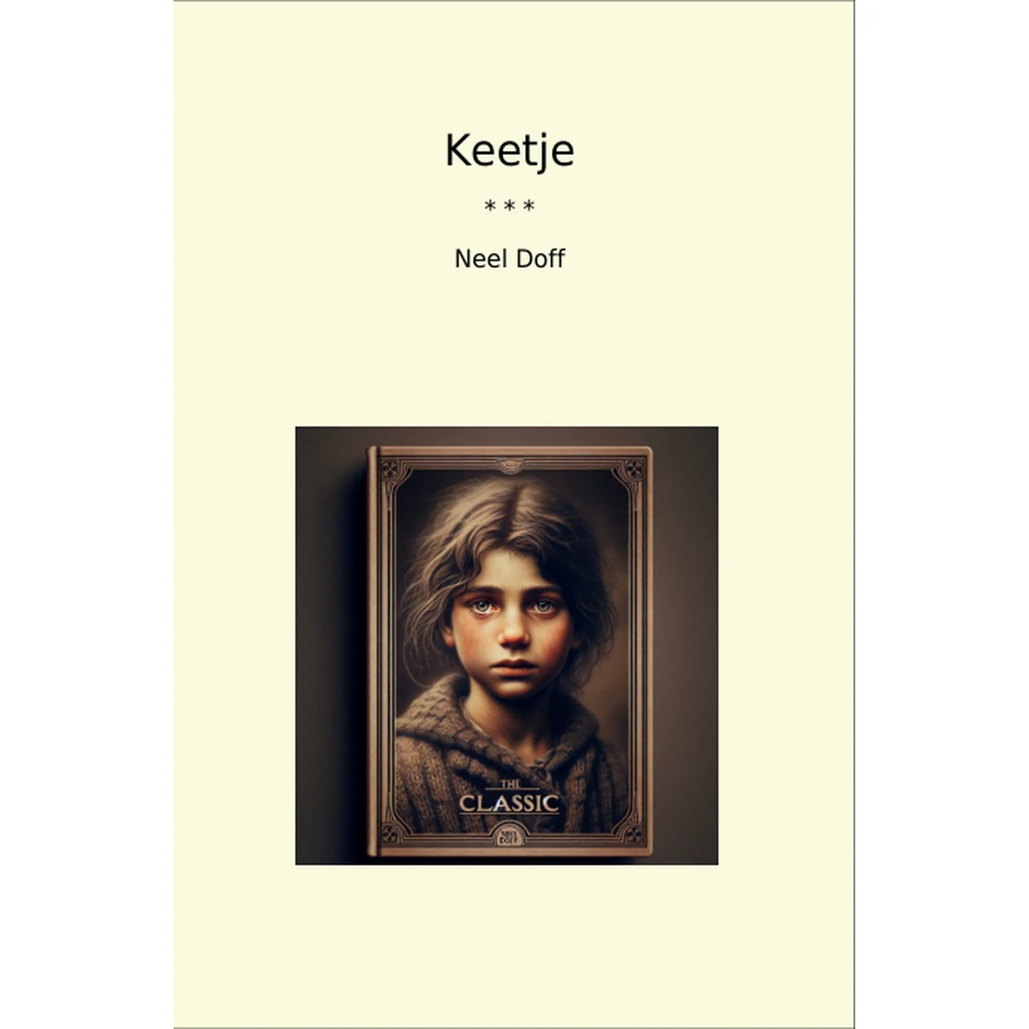 Book cover Keetje