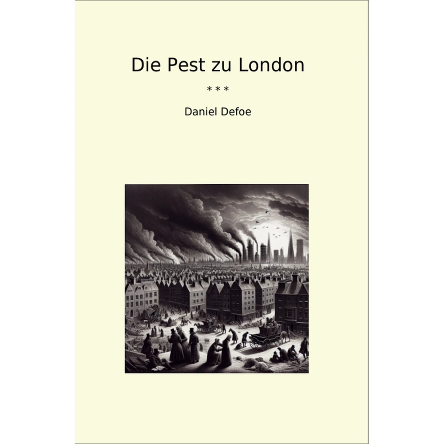 Book cover Die Pest zu London