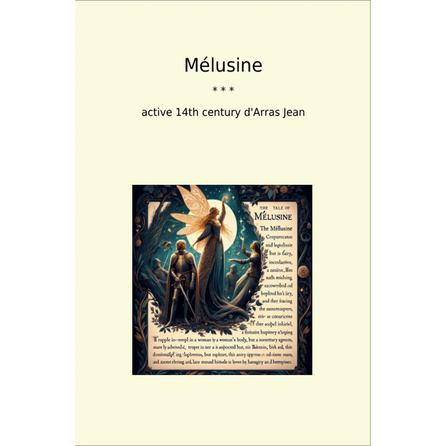 Book cover Mélusine