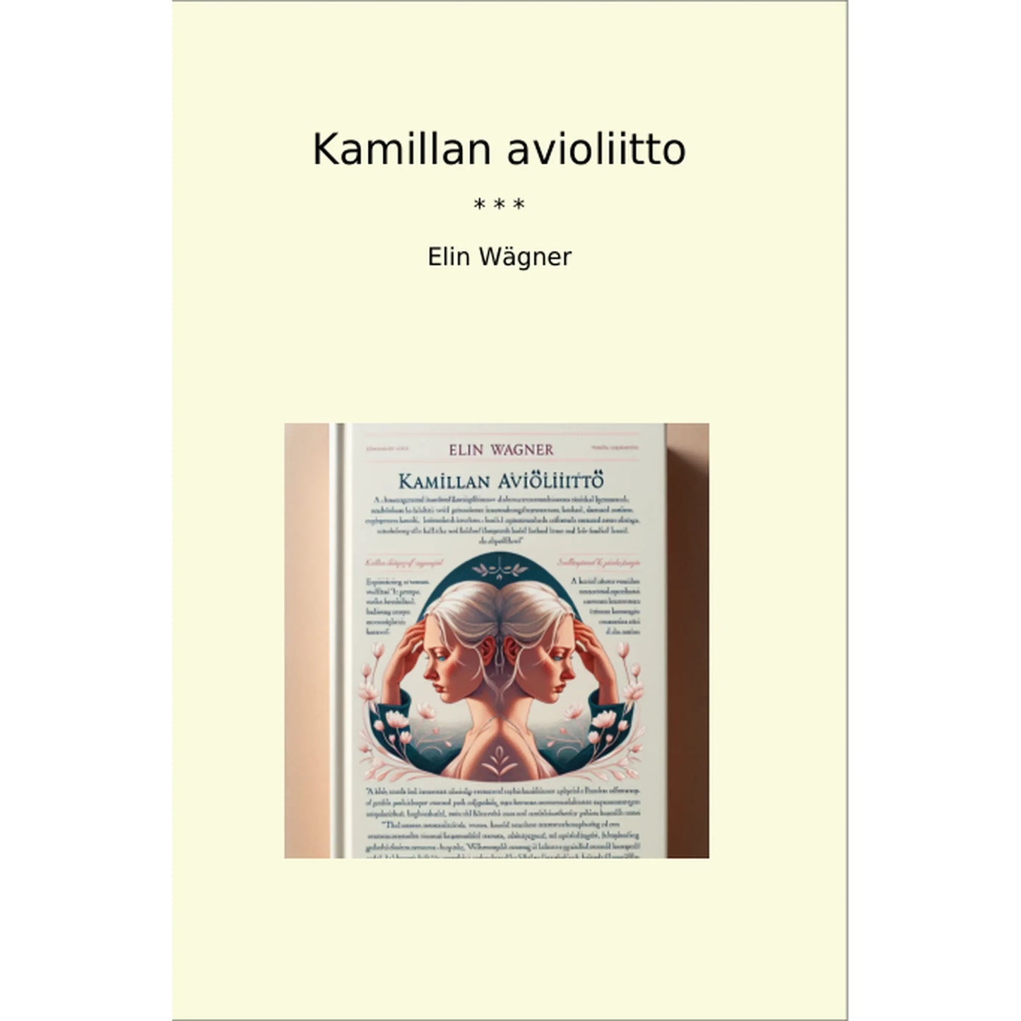 Book cover Kamillan avioliitto