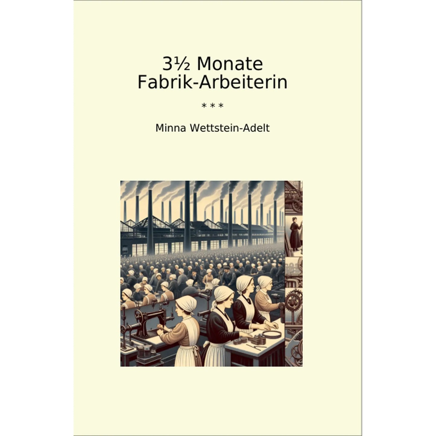 Book cover 3½ Monate Fabrik-Arbeiterin