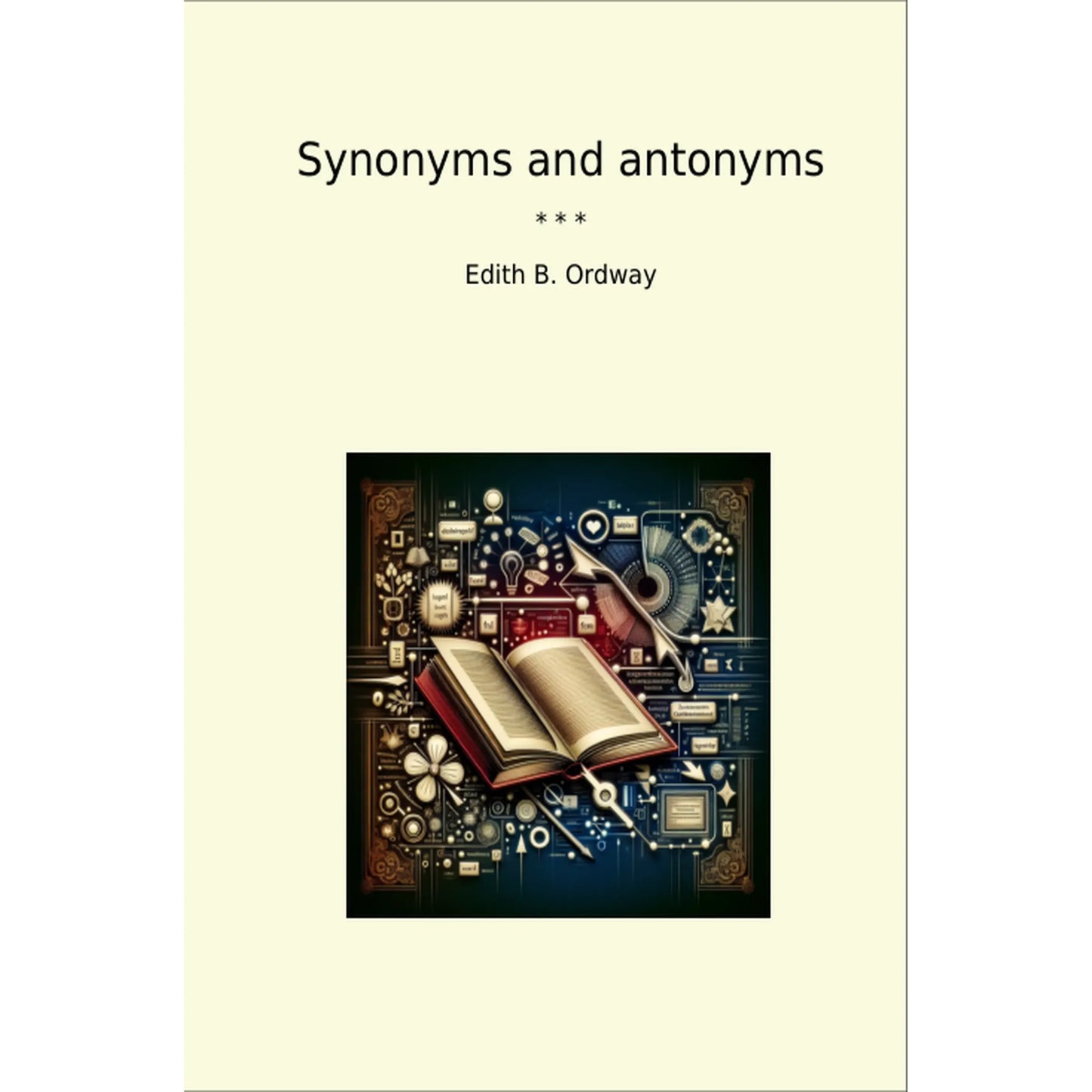 Book cover Synonyms and antonyms