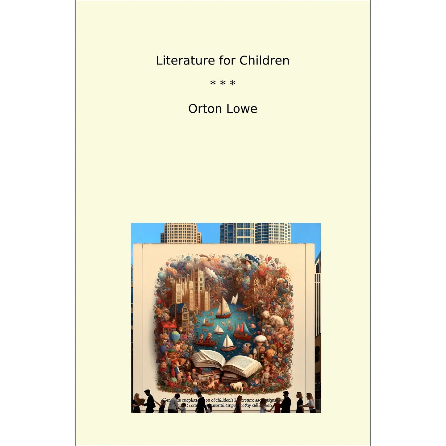 Book cover Literature for Children