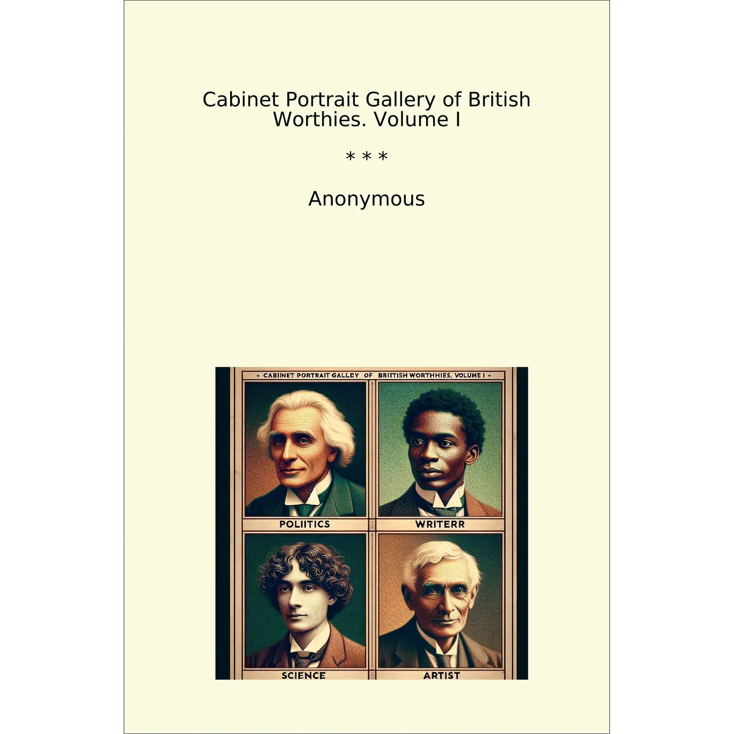 Book cover Cabinet Portrait Gallery of British Worthies. Volume I