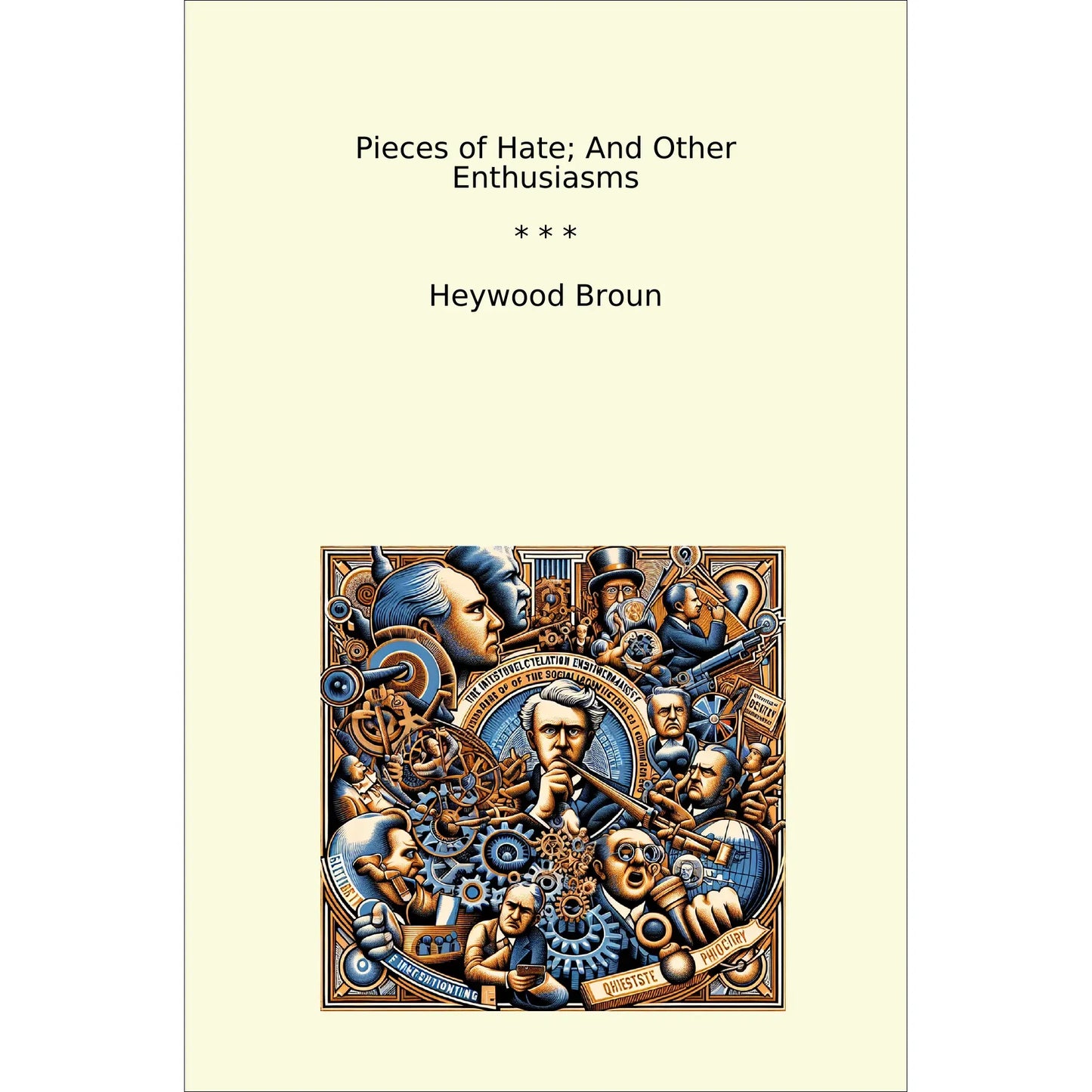 Book cover Pieces of Hate; And Other Enthusiasms