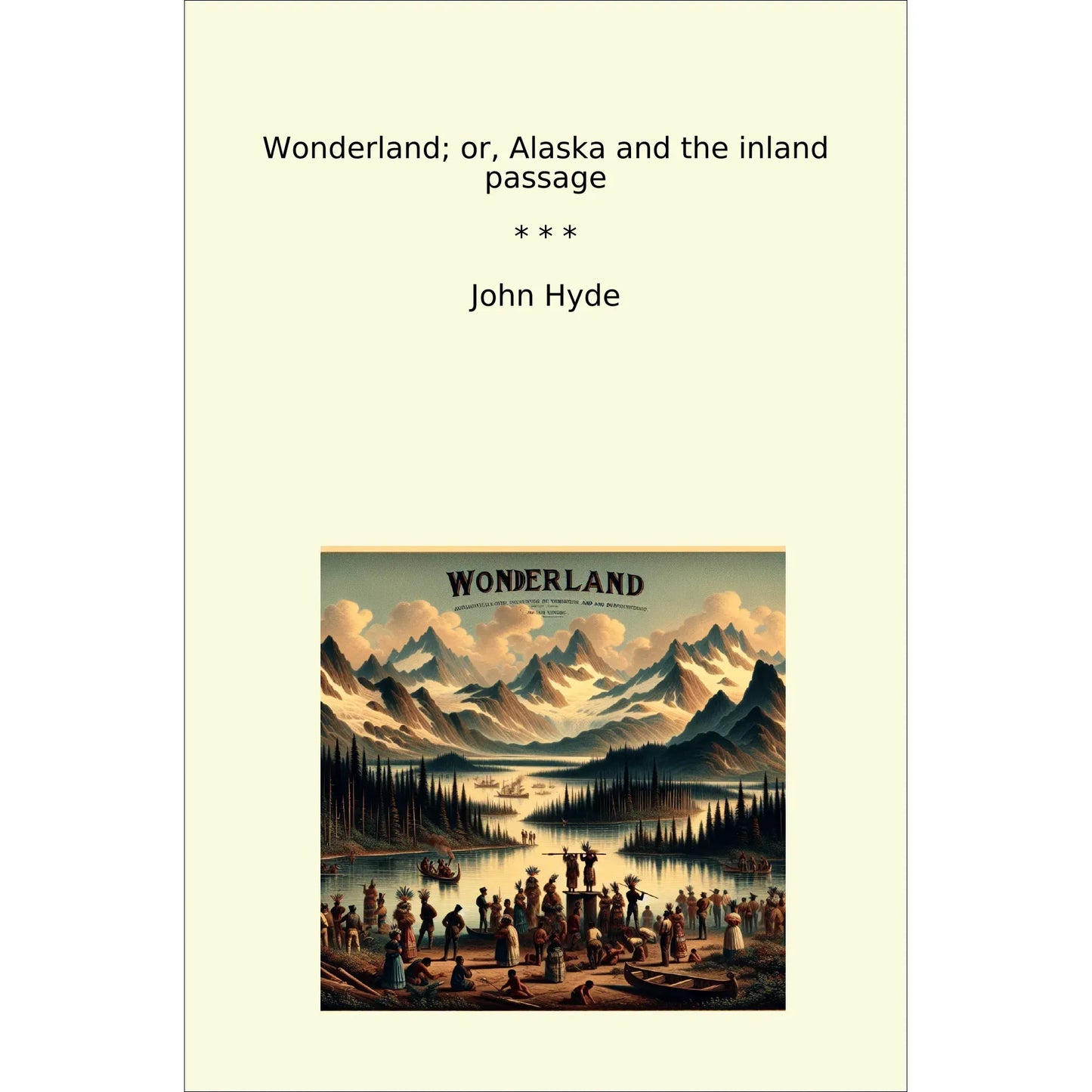 Book cover Wonderland; or, Alaska and the inland passage