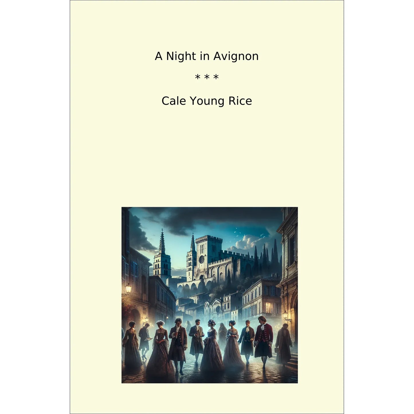 Book cover A Night in Avignon