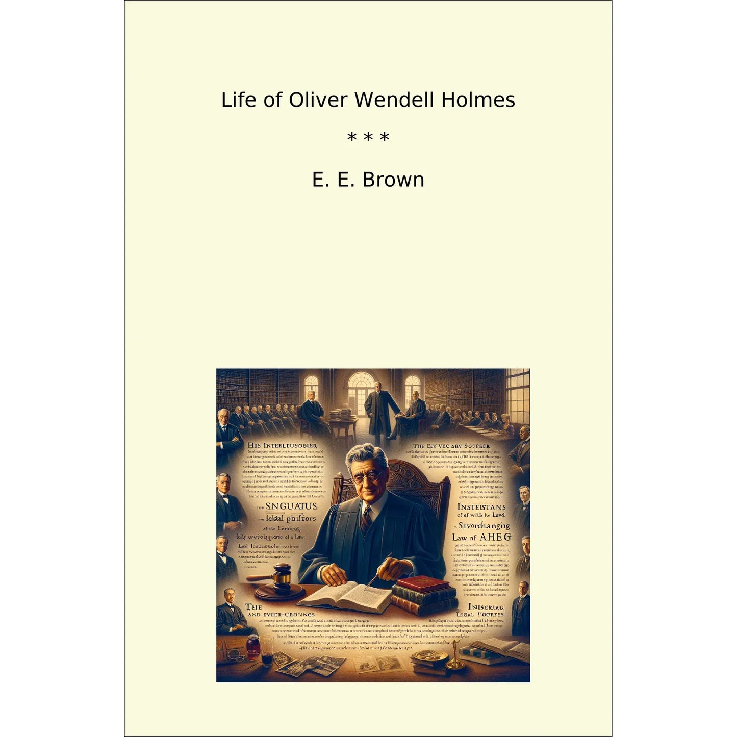 Book cover Life of Oliver Wendell Holmes
