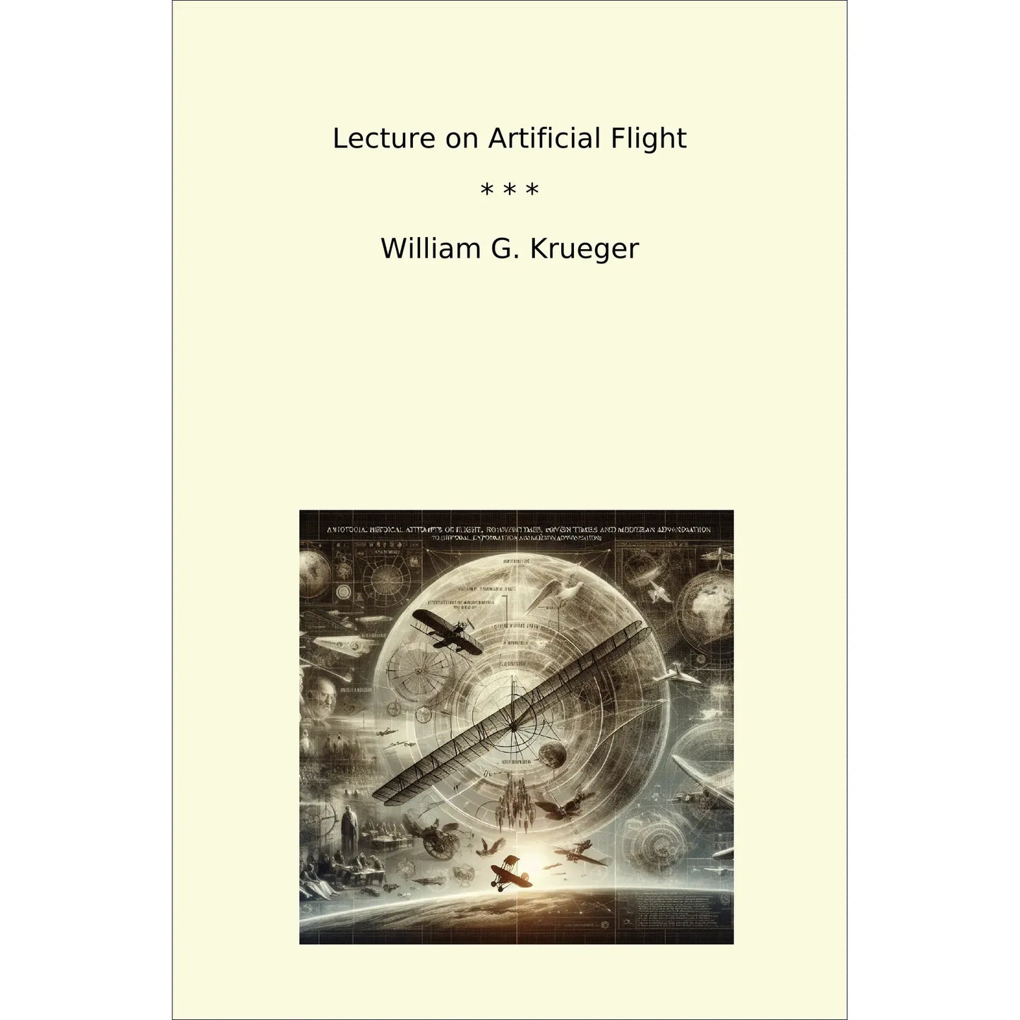Book cover Lecture on Artificial Flight