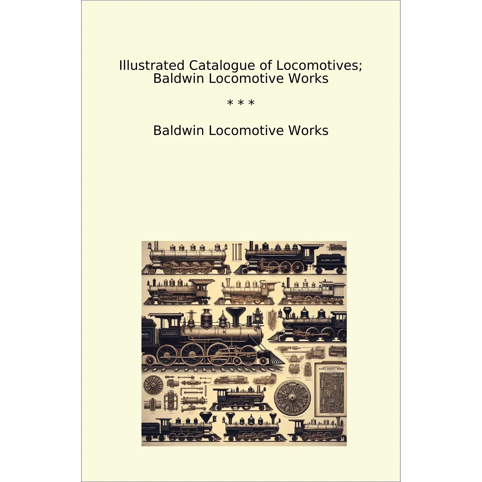 Buy Book Illustrated Catalogue of Baldwin Works