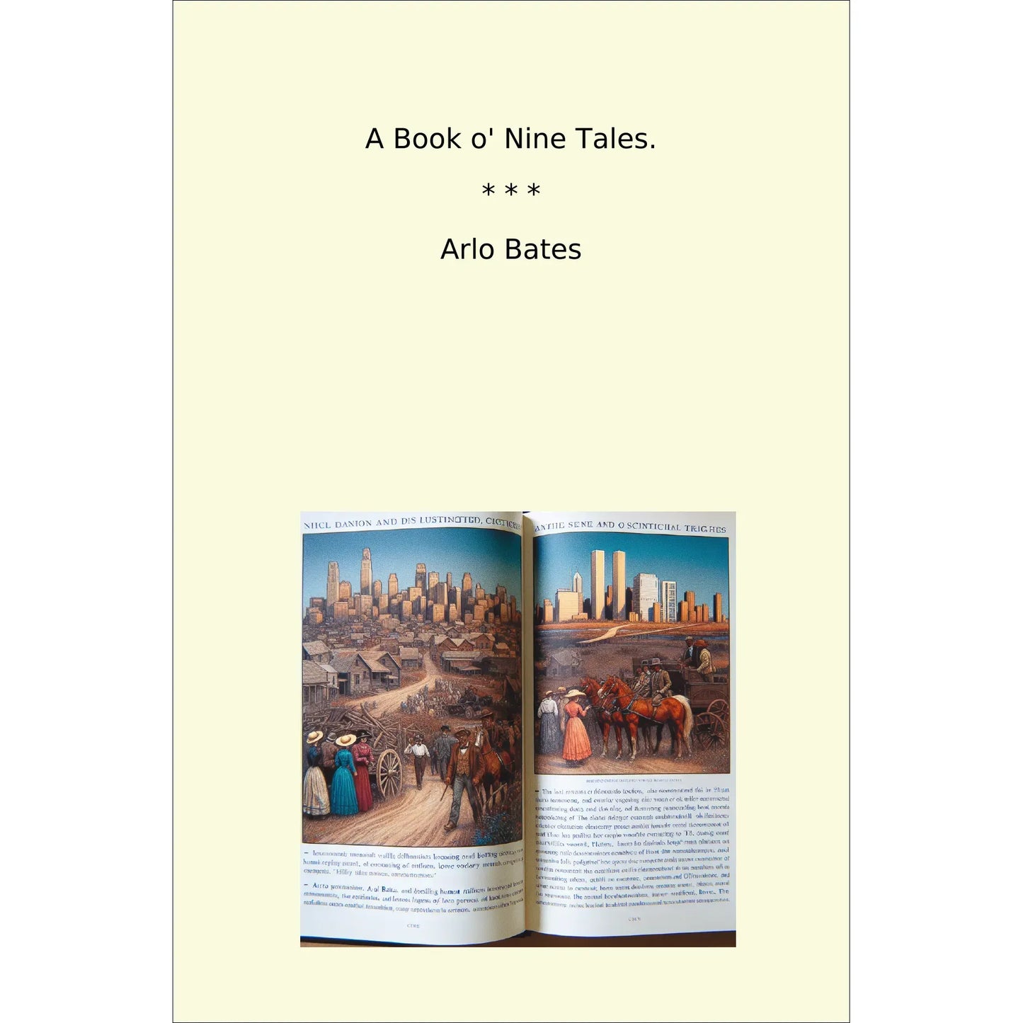 Book cover A Book o' Nine Tales.