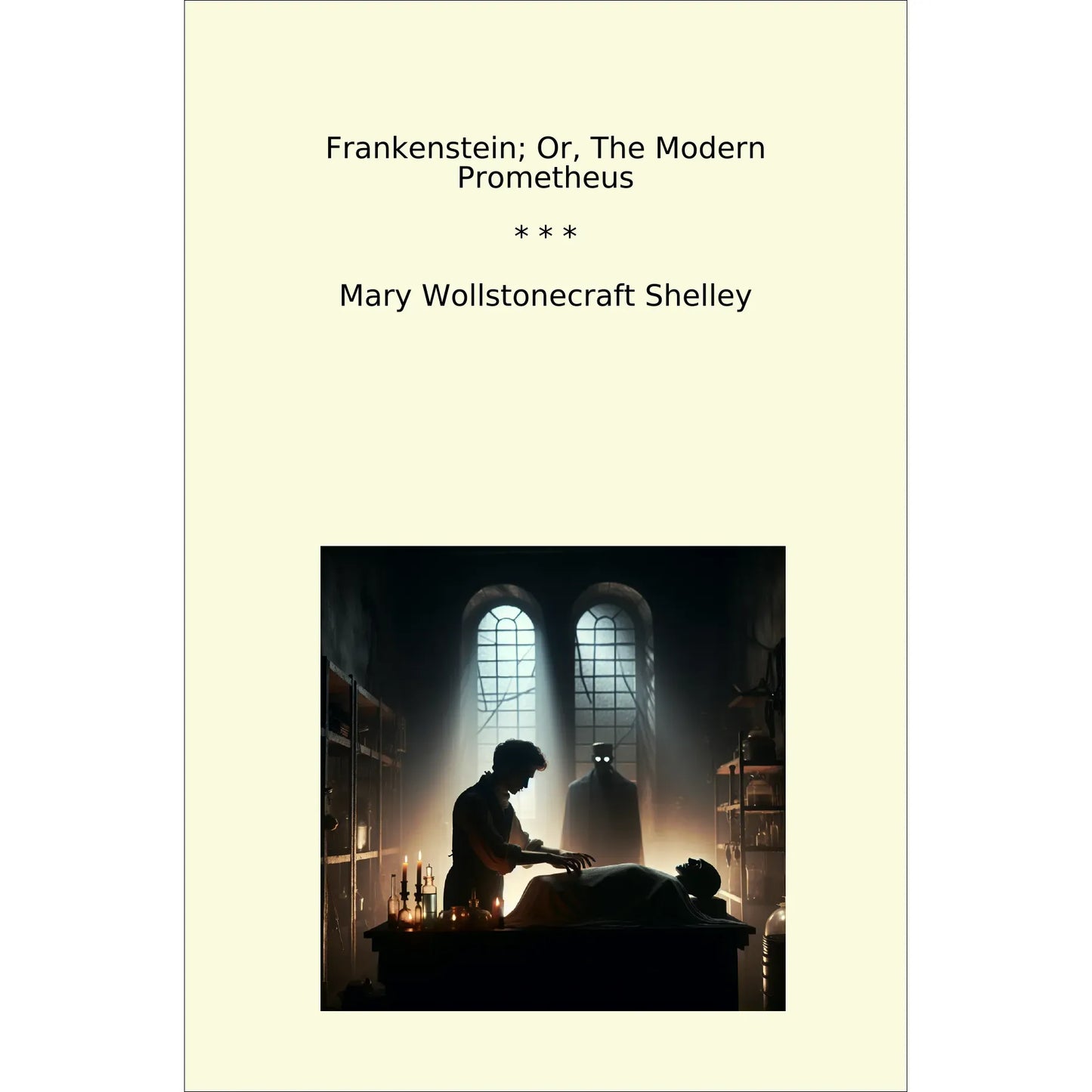 Book cover Frankenstein; Or, The Modern Prometheus