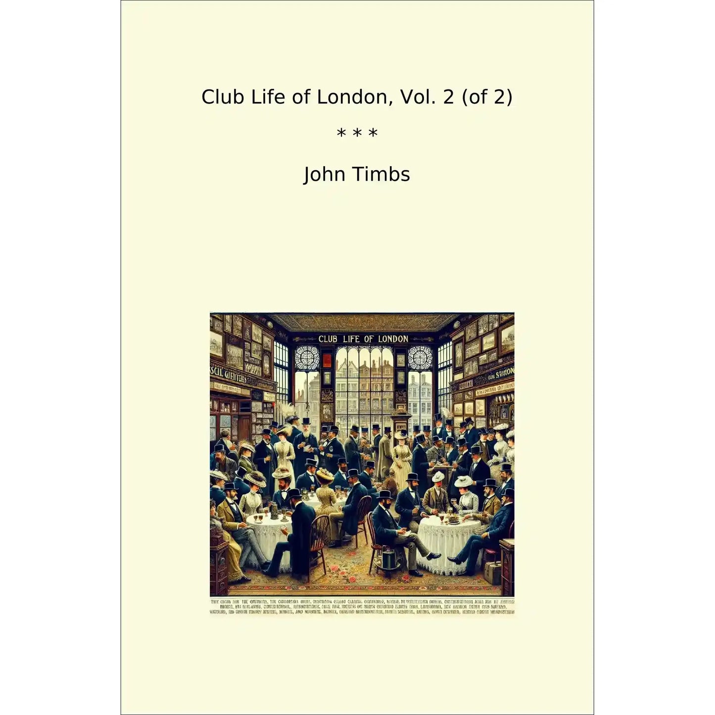 Book cover Club Life of London, Vol. 2 (of 2)