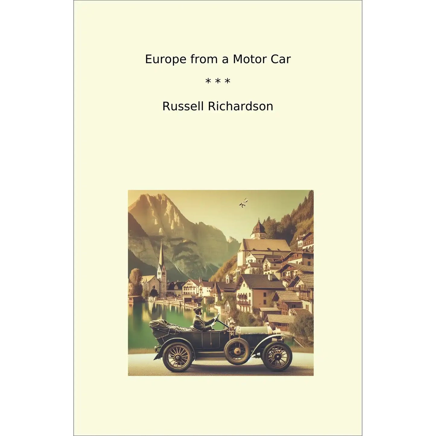 Book cover Europe from a Motor Car