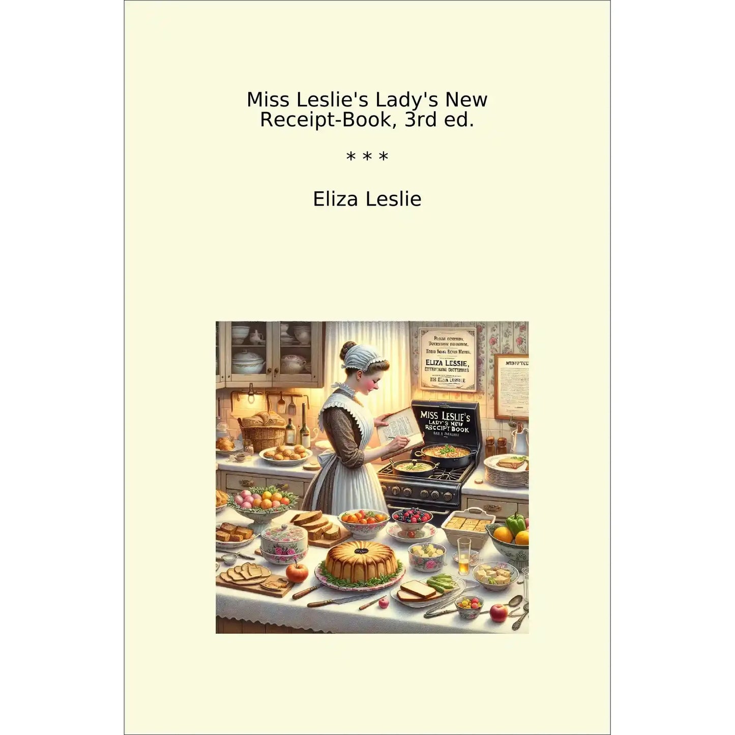 Book cover Miss Leslie's Lady's New Receipt-Book, 3rd ed.