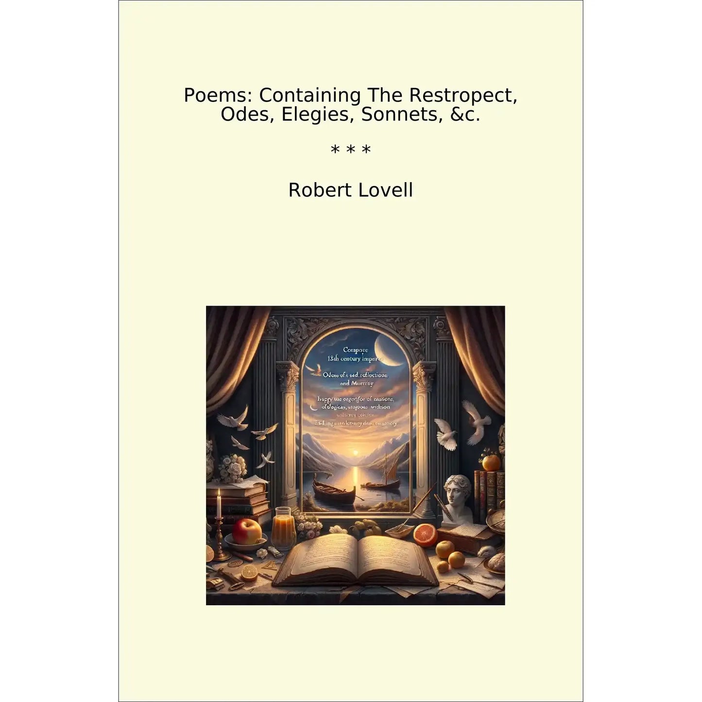 Book cover Poems: Containing The Restropect, Odes, Elegies, Sonnets, &c.
