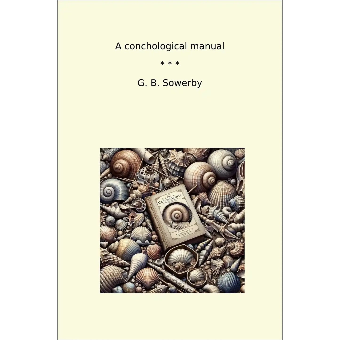 Book cover A conchological manual