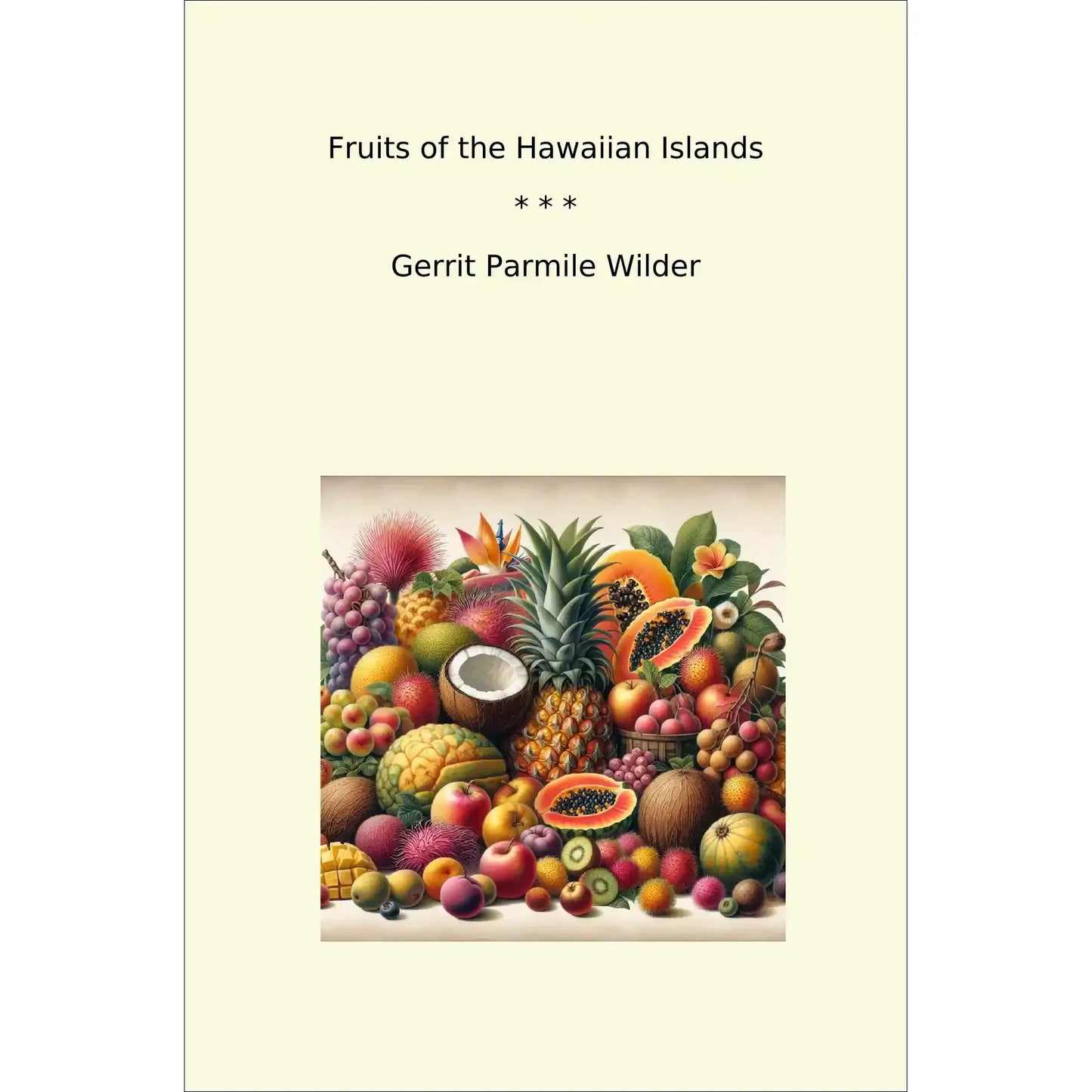 Book cover Fruits of the Hawaiian Islands