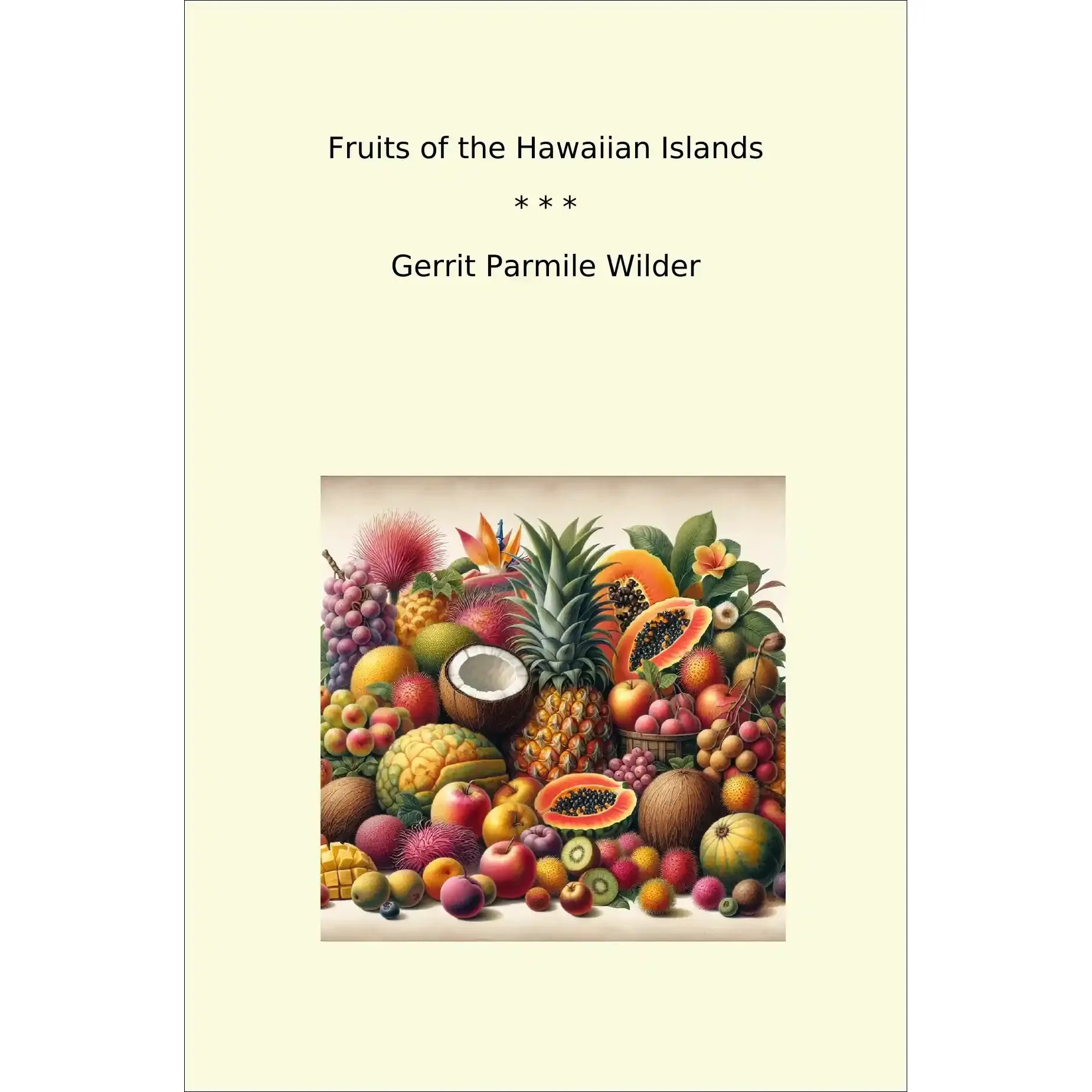 Book cover Fruits of the Hawaiian Islands