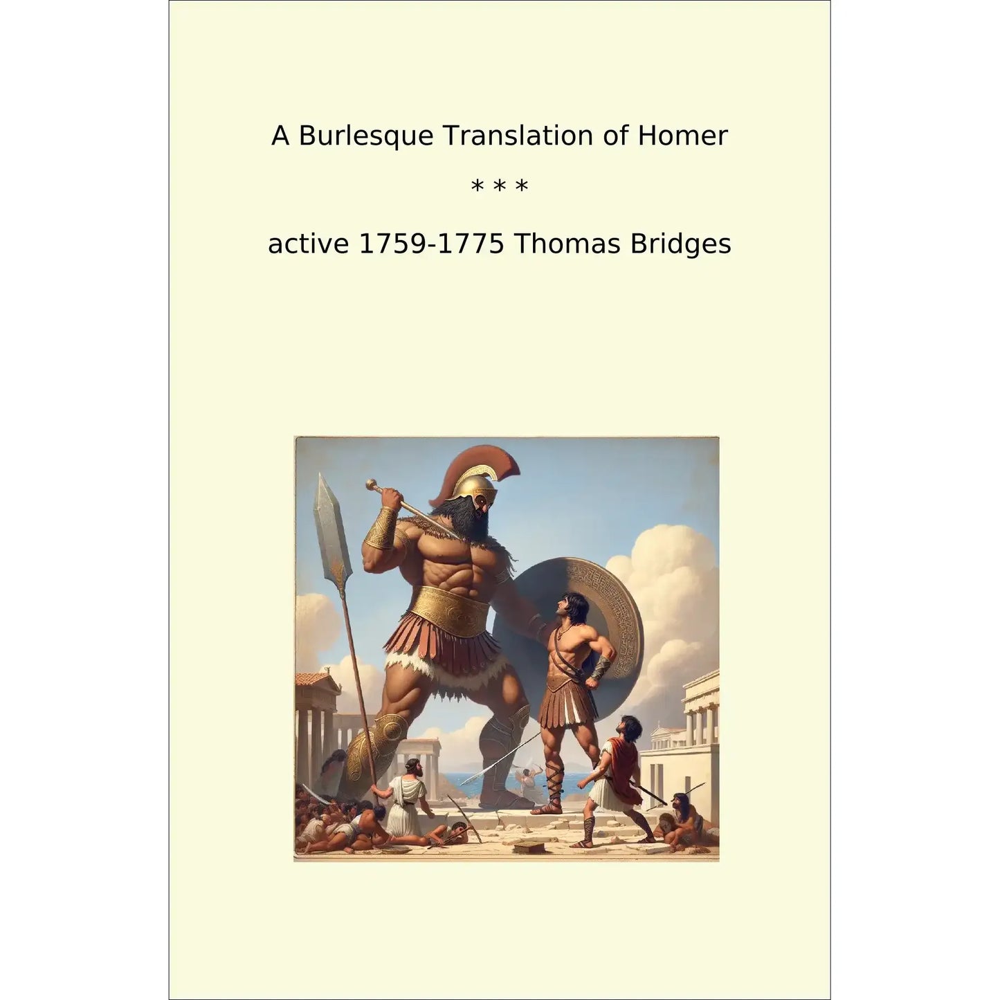 Book cover A Burlesque Translation of Homer