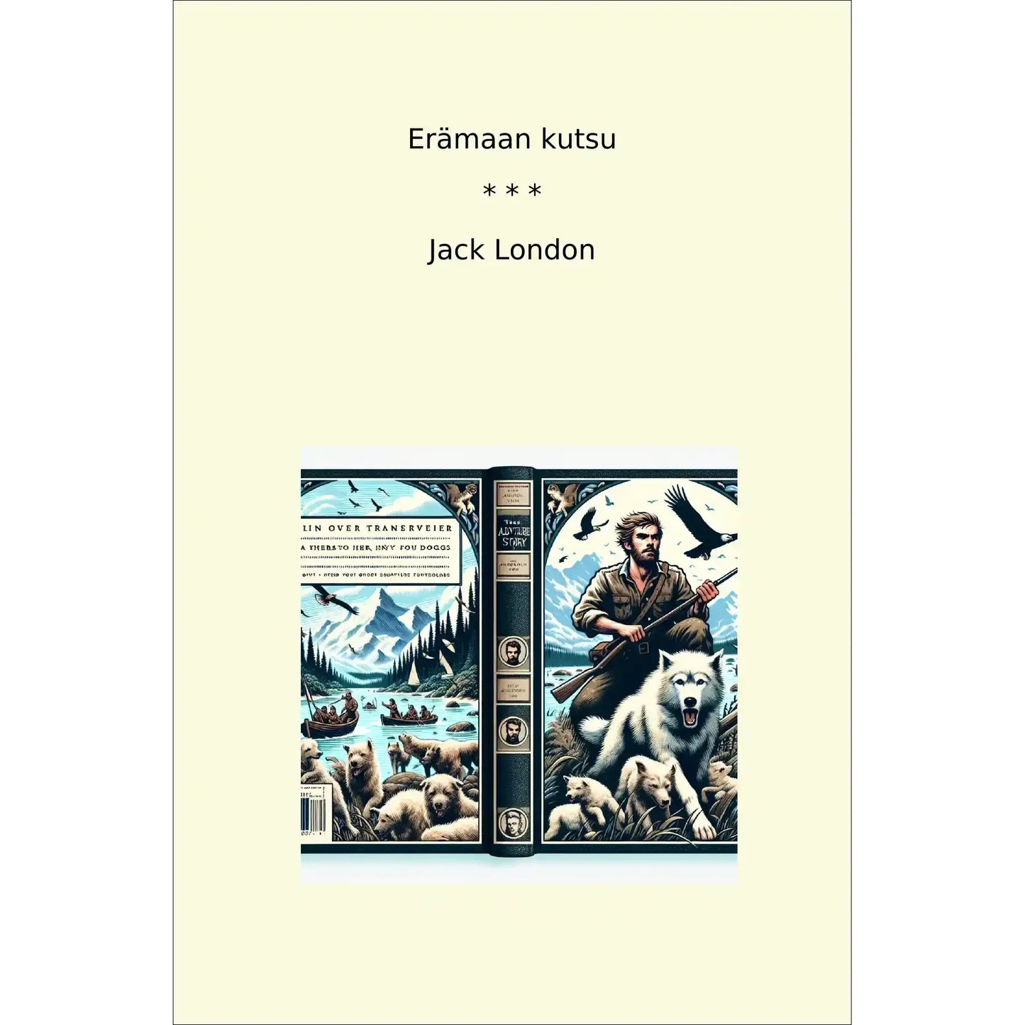 Book cover Erämaan kutsu
