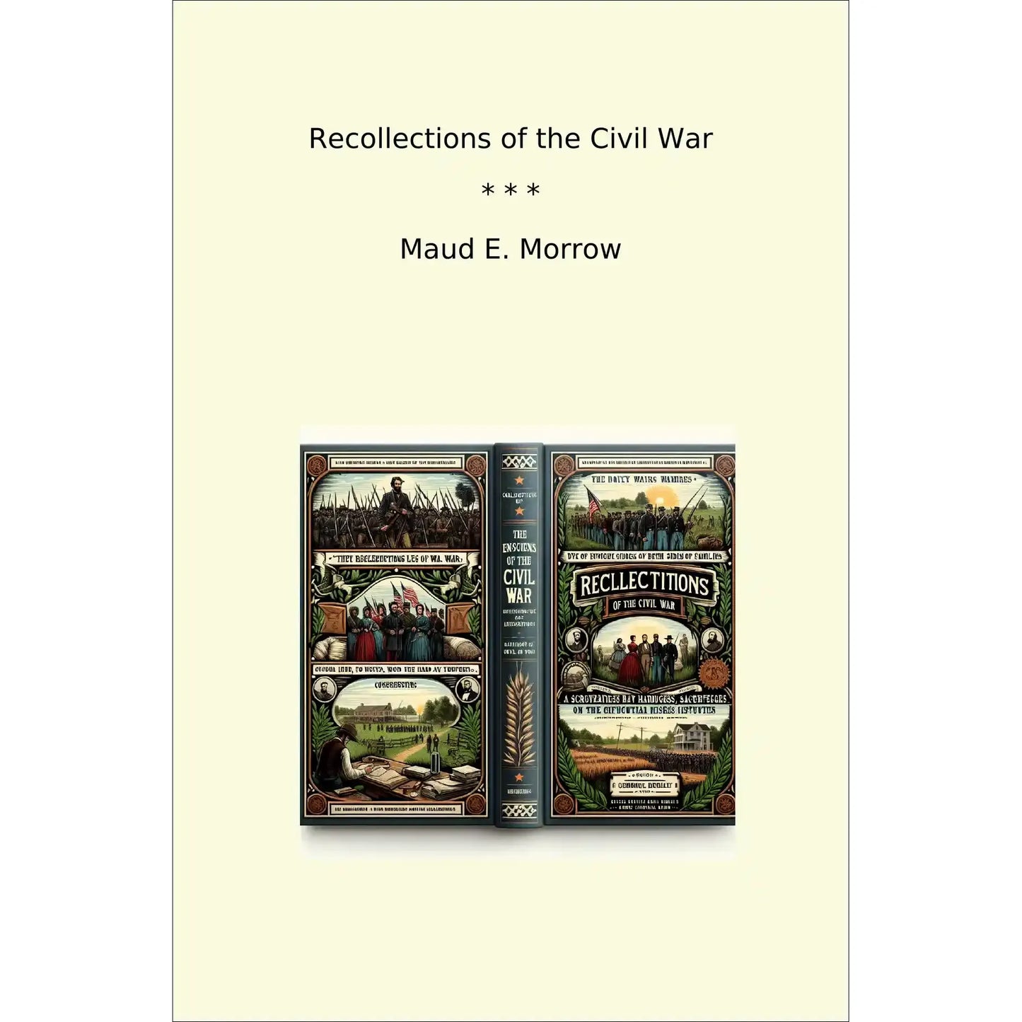 Book cover Recollections of the Civil War