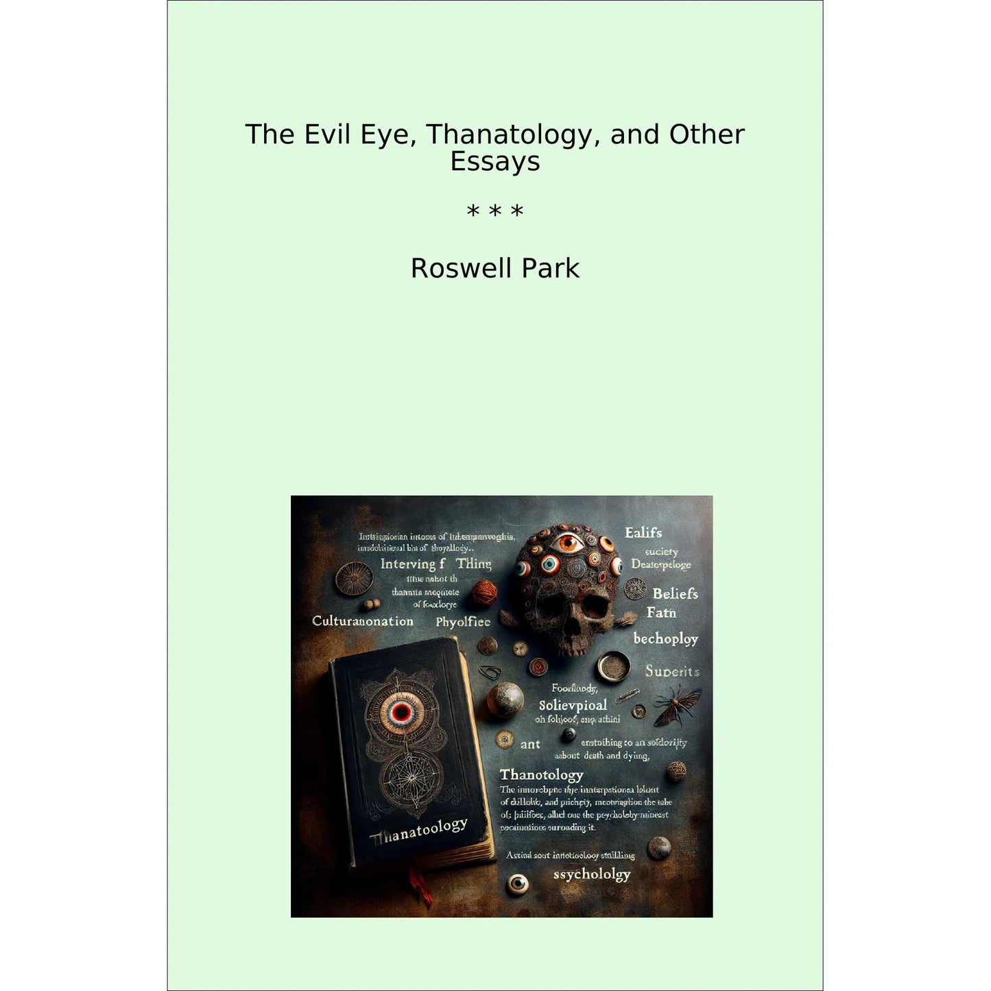 Book cover The Evil Eye, Thanatology, and Other Essays